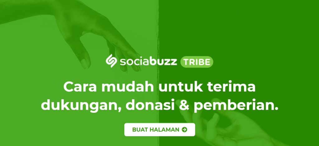 Cara Membuat Link Donasi Banjir di SociaBuzz TRIBE
