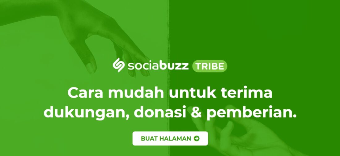 Cara Membuat Link Donasi Banjir di SociaBuzz TRIBE