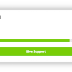 Donation amount & goal on your TRIBE page
