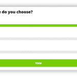 Create a poll for supporters to vote on